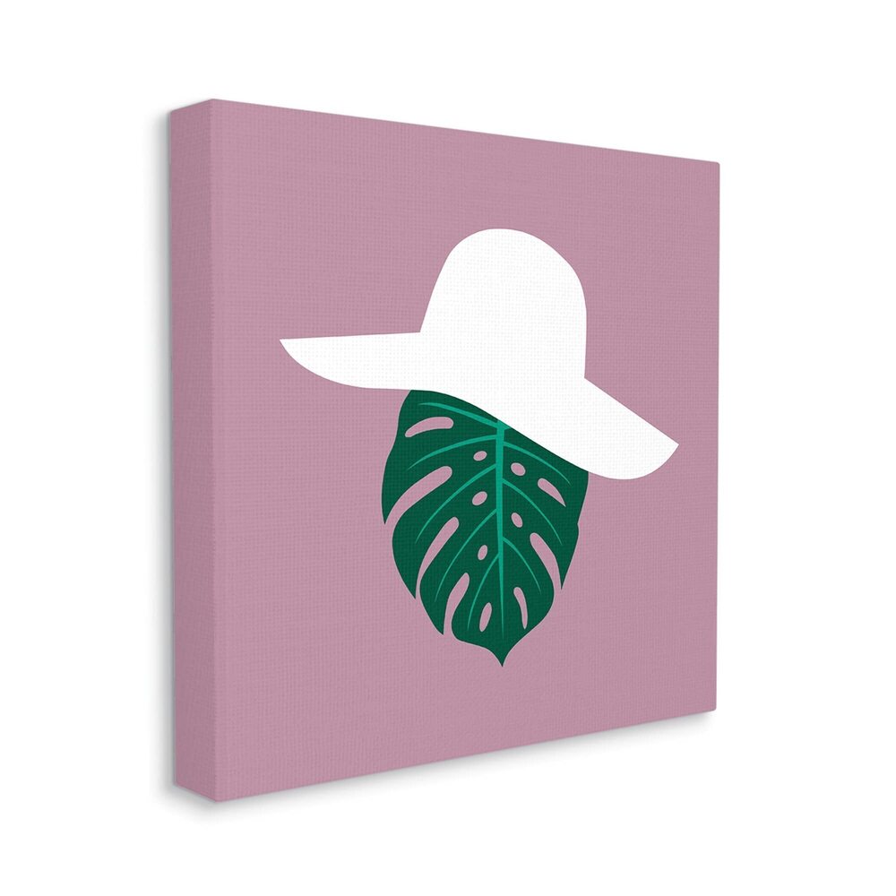 2100 Tropical Look Fashion Monstera Leaf Floppy Hat